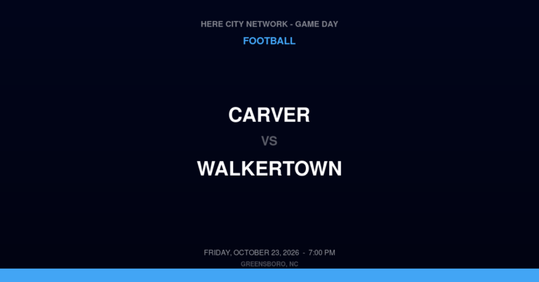 Carver 14, Walkertown 59