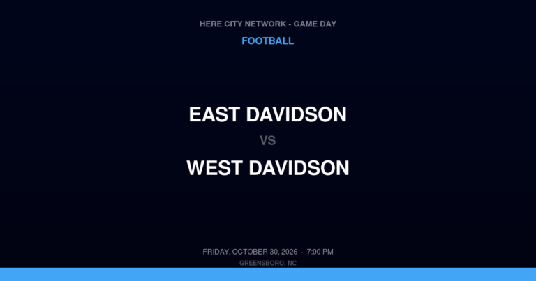East Davidson at West Davidson