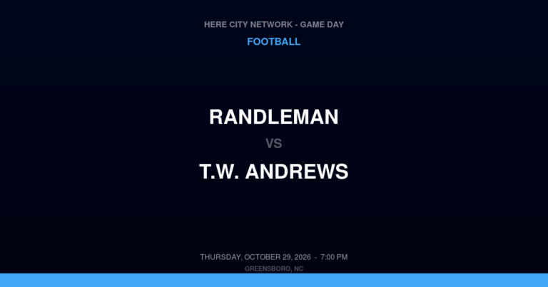 Randleman at T.W. Andrews